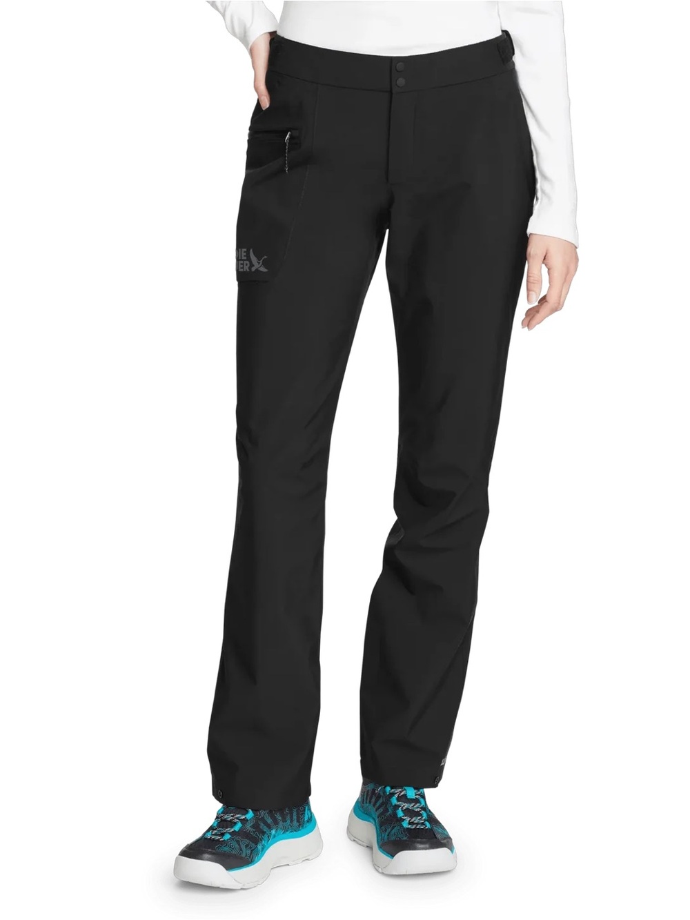 Eddie Bauer cloud cap stretch rain waterproof pants black NEW NWT size 3X